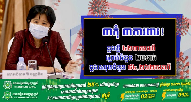 ស្ថានភាពជំងឺកូវីដ-១៩ ក្នុងព្រះរាជាណាចក្រកម្ពុជា សម្រាប់ថ្ងៃទី១២ ខែសីហា ឆ្នាំ២០២១