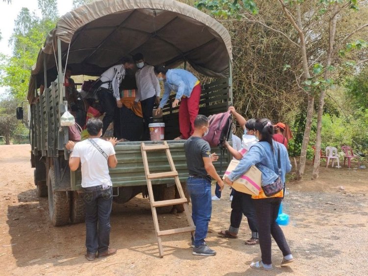 ប្រជាពលករខ្មែរ ដែលបានវិលត្រឡប់មកពីប្រទេសថៃ ចូលមកតាមច្រកអន្តរជាតិ សម្រាប់ខេត្តសៀមរាប សរុបចំនួន ៣៣នាក់