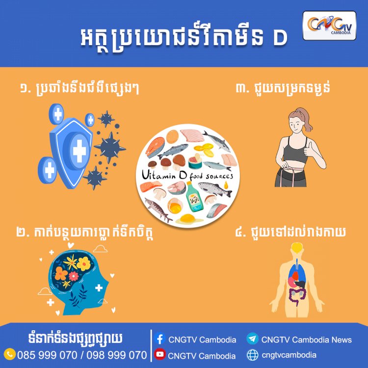 អត្ថប្រយោជន៍វីតាមីន D